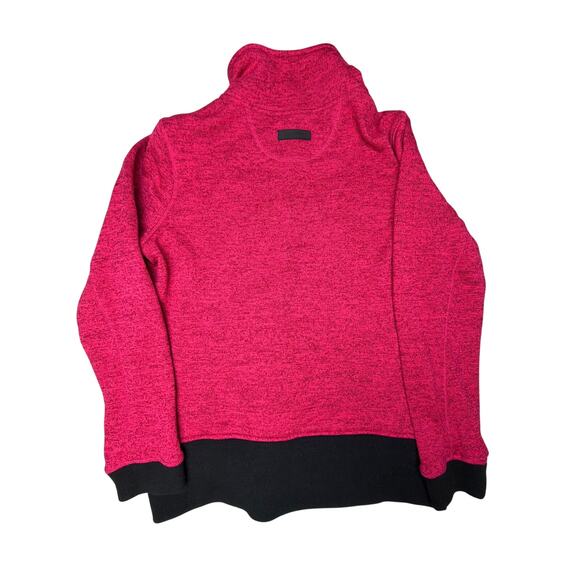 Calvin Klein Performance Full Zip Jacket Women’s Large  Pink Black Knit Sweater - Picture 3 of 9